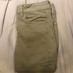 American Eagle Khaki Jeggings Size 0 Regular
